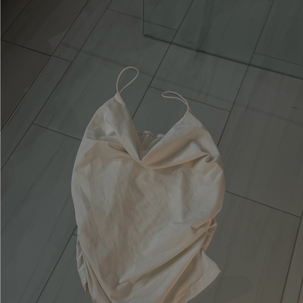 Elegant Cream Spaghetti Strap Top